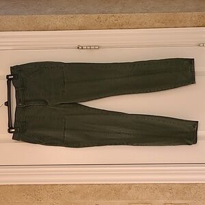 Anthropologie By Anthropologie Green Moto Skinny Jeans Size 30